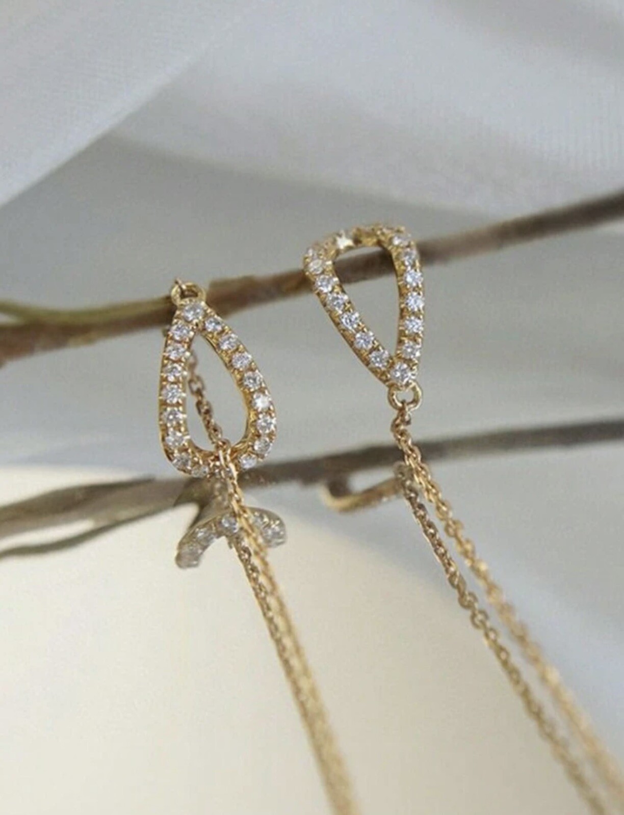 NEW Drop Ear Line Long Hanging Earrings