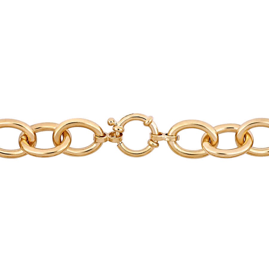 AMOUR Oval Link Bracelet In Yellow Plated Sterling Silver