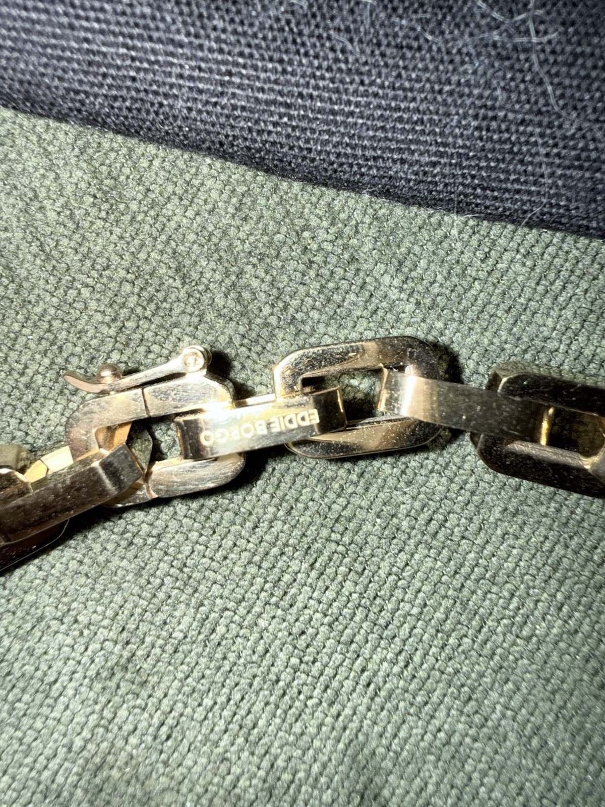 Eddie Borgo Supra Link Necklace Earrings Set Gold 12k Plated Industrial Modern