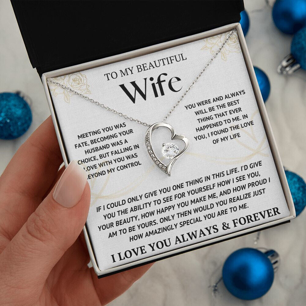 To My Wife Necklace With Luxury Box, USA FREE Shipping, BUY NOW, ORIGINAL Design