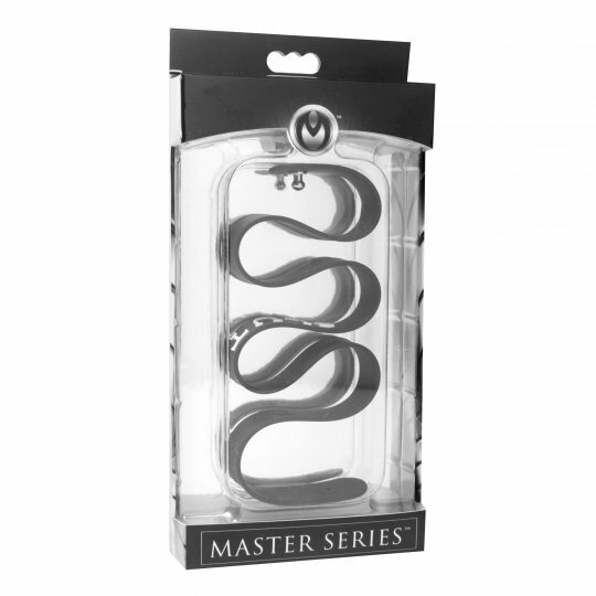 Slut Silicone Collar Master Series Black Sexy Choker Slave Pet Sub Dom Adult Rol