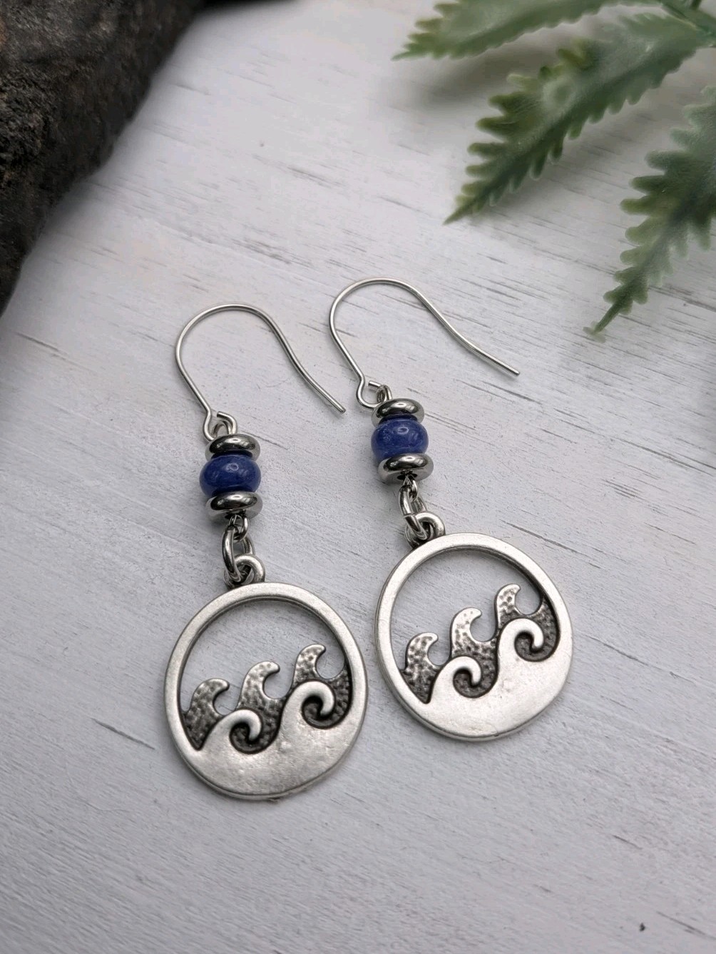 Beach Wave Earrings, Ocean Themed Gifts, Nature Inspired Jewelry,