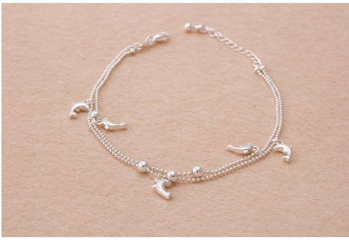 ADJUSTABLE Anklet Bracelet Barefoot Sandal Beach Foot Heart Dolphin Mickey gift