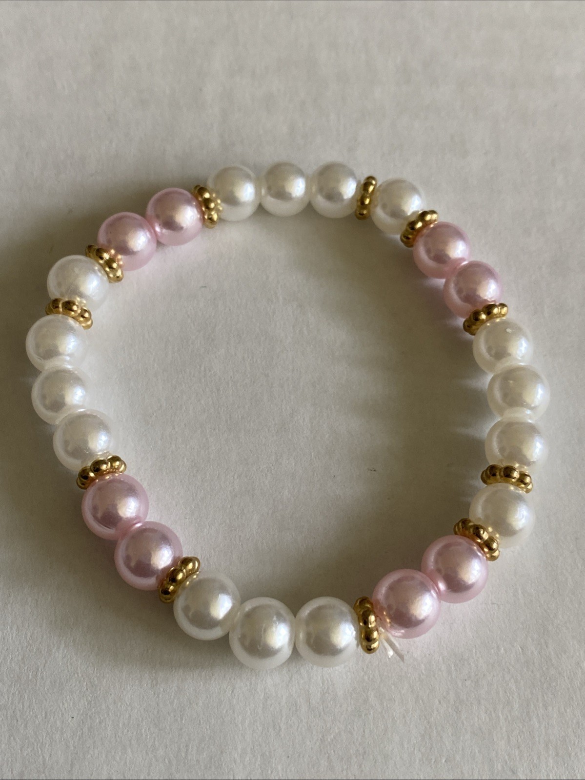 Ladies Bracelet set bead jewelry fashion pink and white new design for girls