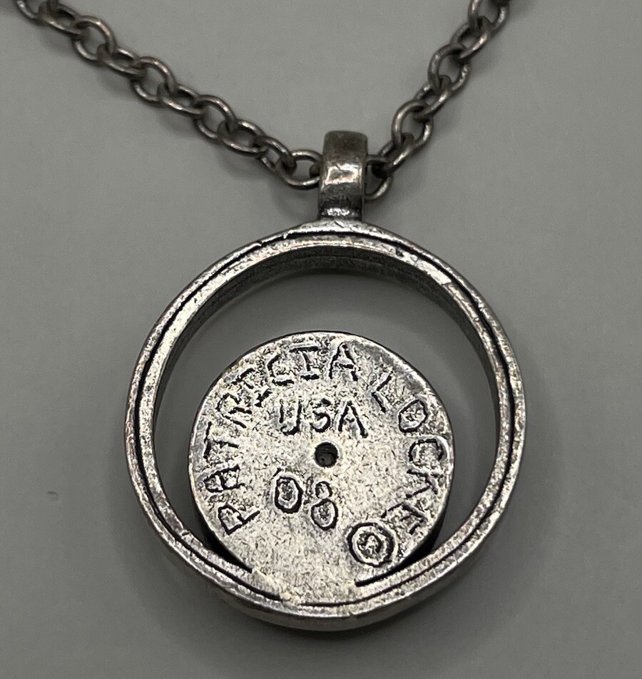 Patricia Locke USA Women’s Pendant Necklace Blue Crystal 15.75-17.25” 2008