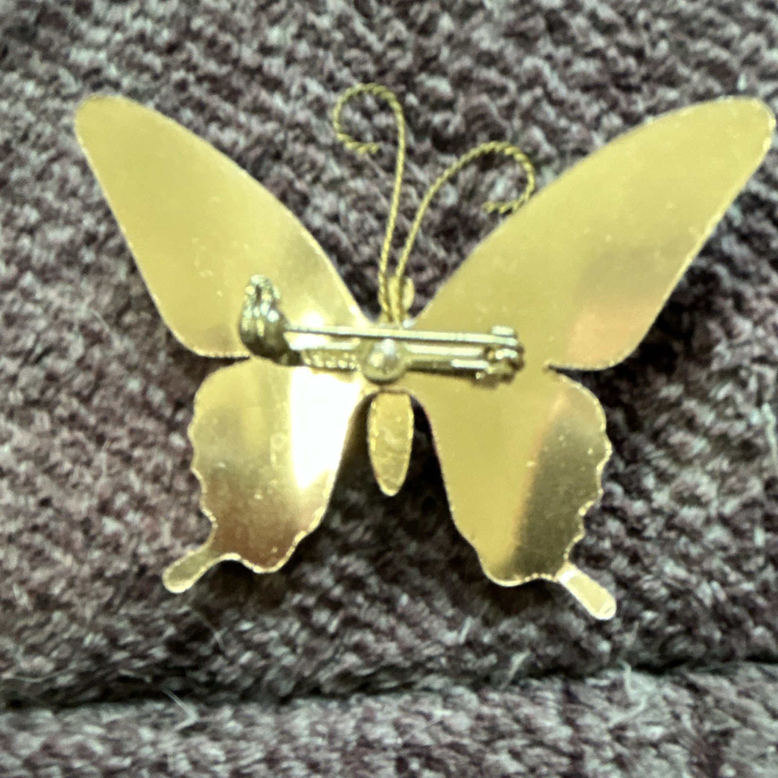 Multicolor Metal Butterfly Brooch Pin, Butterfly Shape, Enamel Look