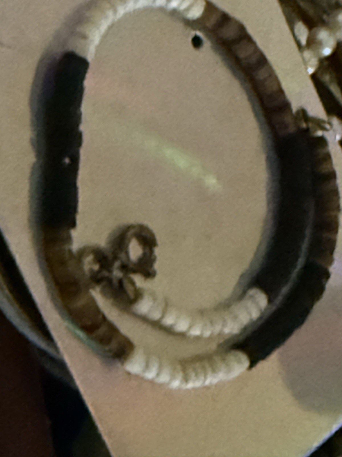 Bone Handmade Necklace Brown and white colors surf style Beach 7 Inches Large