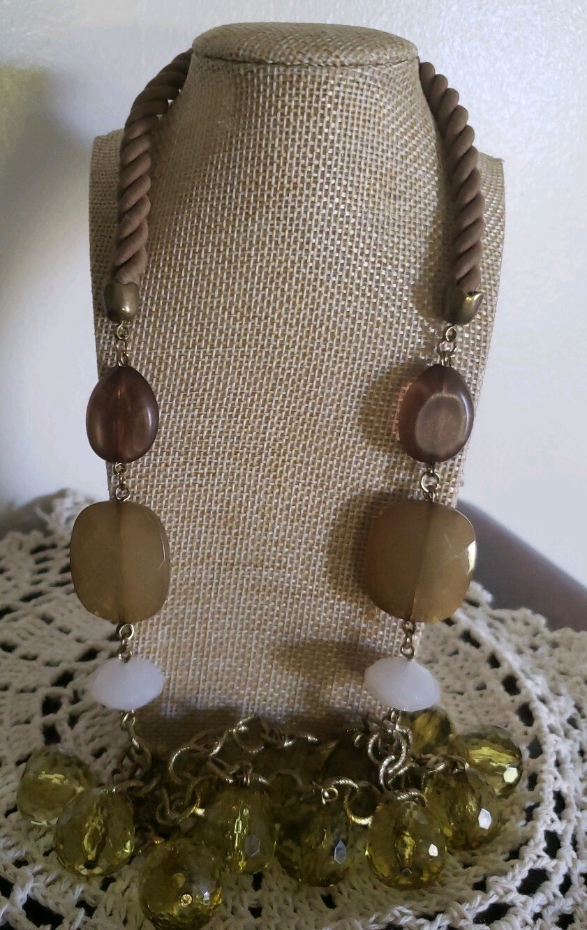 Semi-Precious Stone, Beaded Necklace ~ 15″ Long ~ Multi Colored ~ New ~ 20
