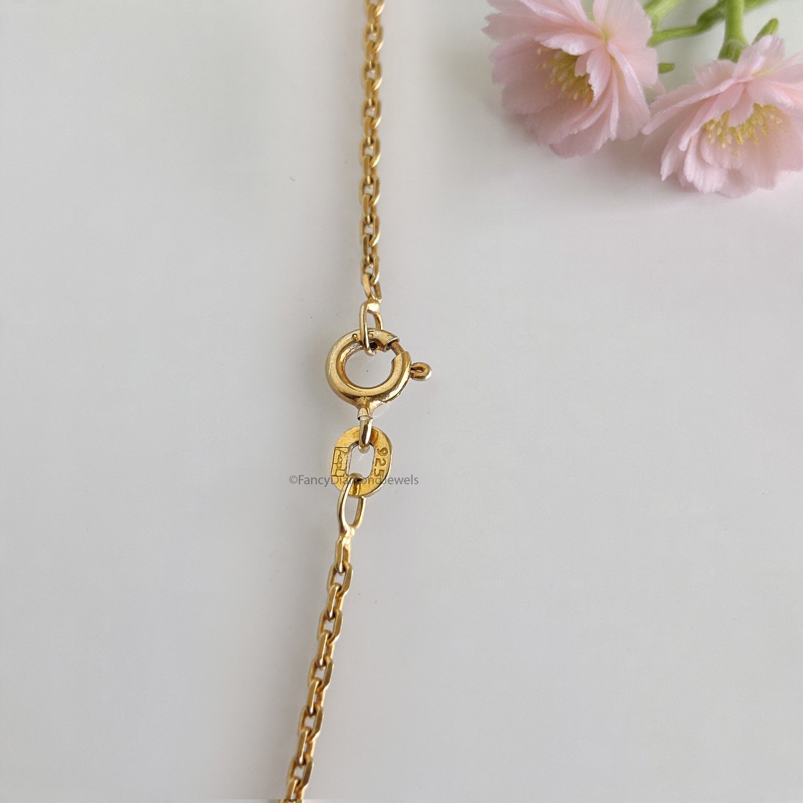 Dainty Emerald Cut Pendant Necklace Bridesmaid Yellow Silver handmade jewelry
