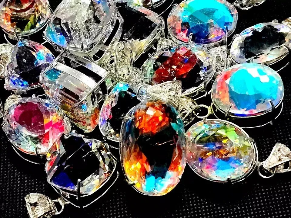 500 Ct Natural Rare Mystic Multi Color 925 Solid Silver Pendant Lot Gemstone