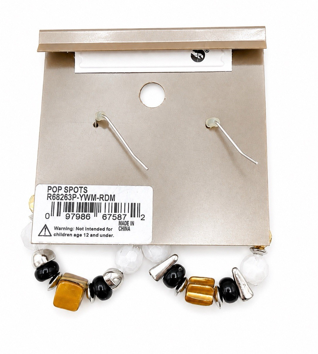 Ruby Rd. Pop Spots Yellow Mother Of Pearl Necklace Earrings Set