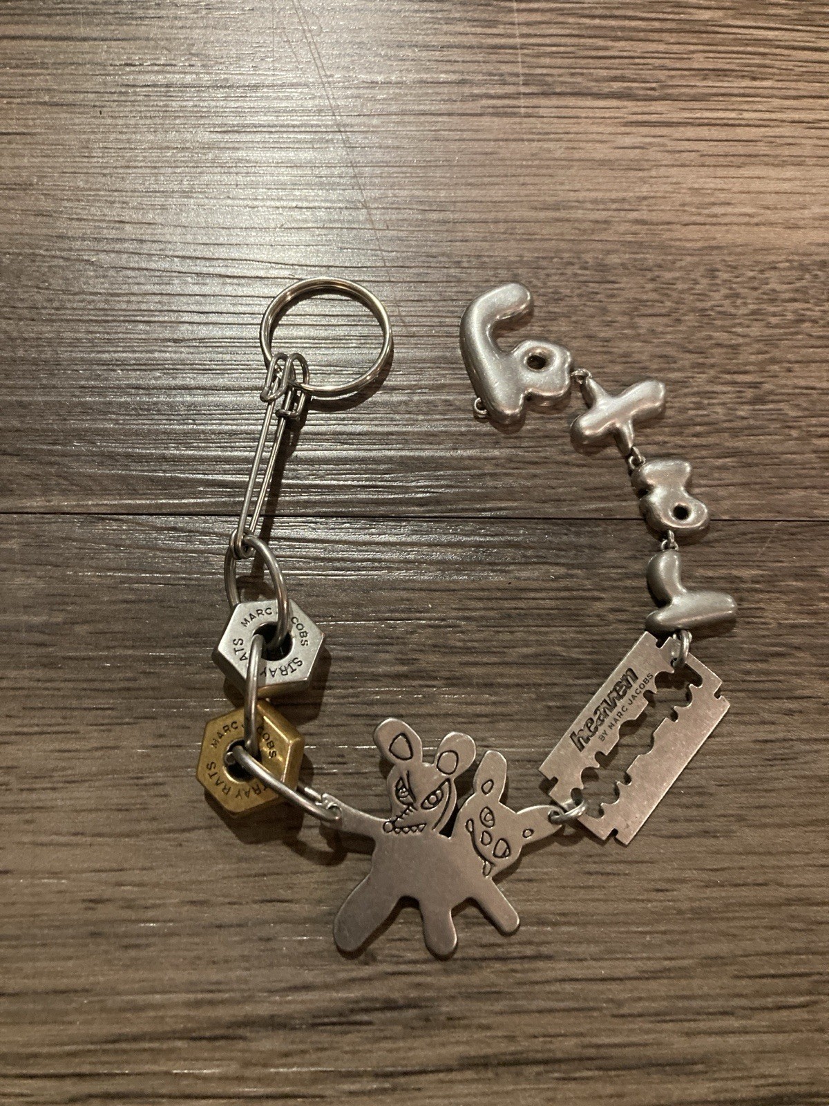 Marc Jacob’s Stray Rats Necklace Heaven Razor Blade Pendant 10.5” Partial