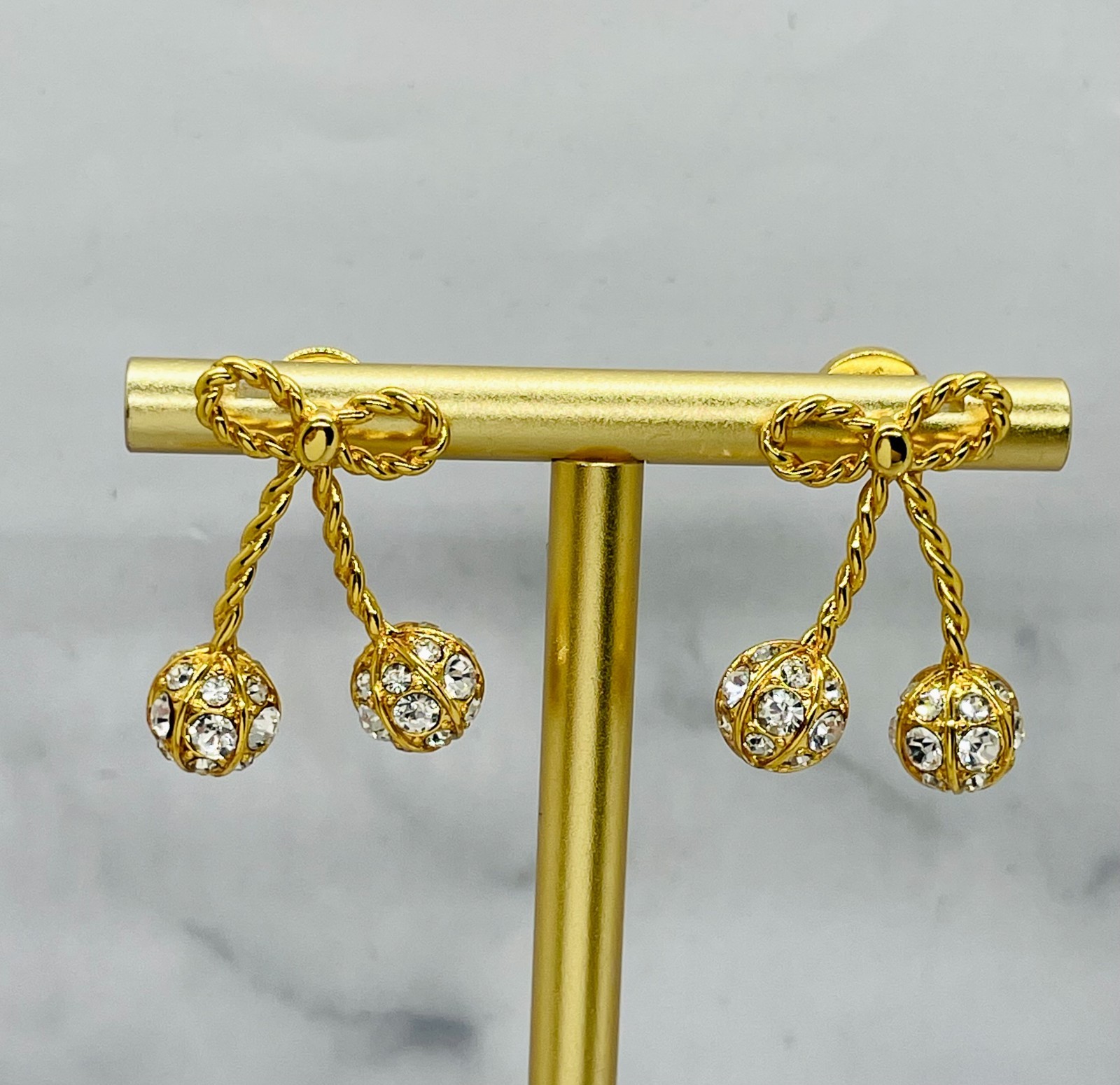 Valentino Garavani Cherryfic Rhinestone Earrings – Pre owned / MC6137