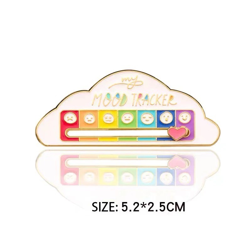 Mood Expression Pins for Women Men My Social Battery Brooches on Clothes Funny