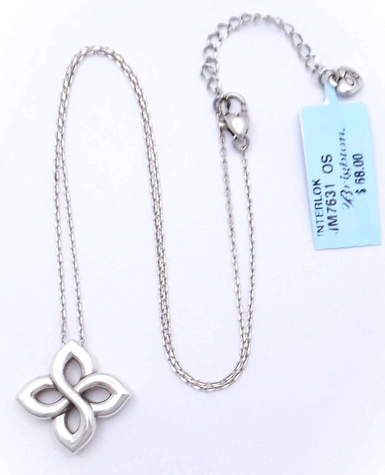 Brighton Interlok Floral Knot Necklace New $68 Jewelry JM7631