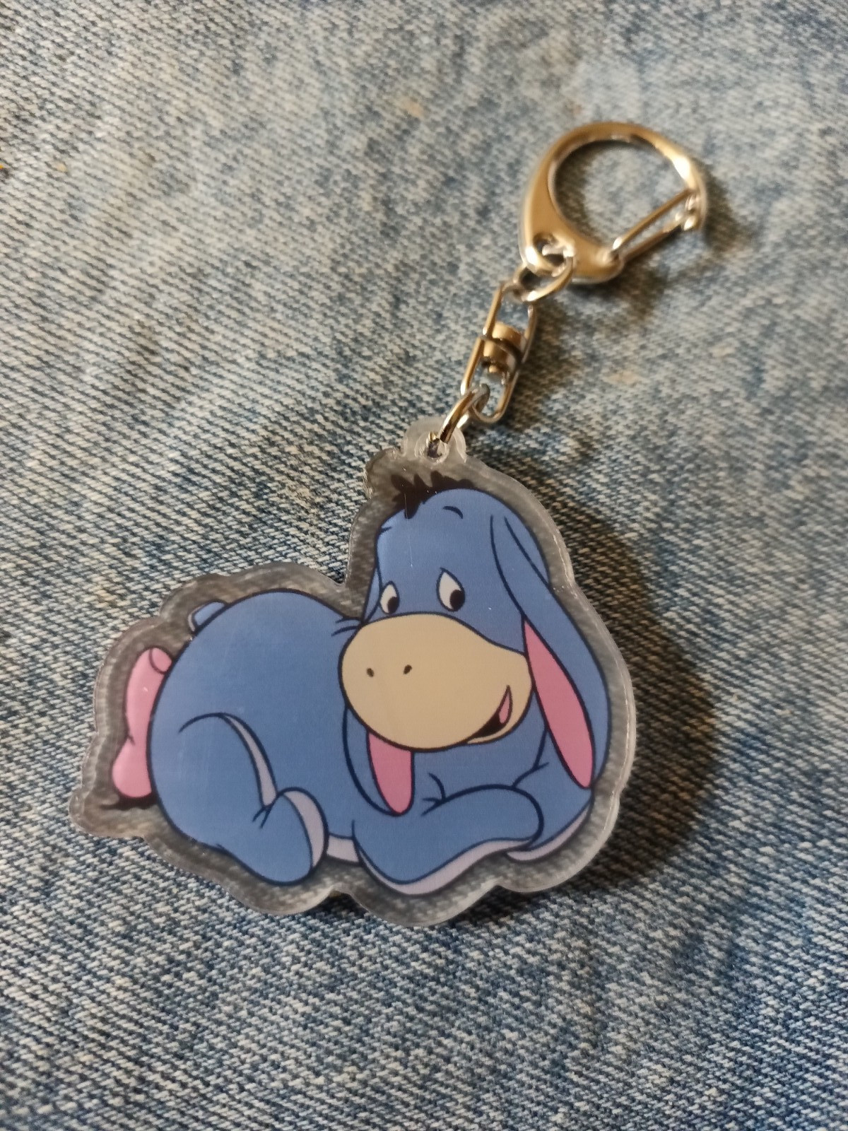 EEYORE KEYCHAIN / BACKPACK CLIP-ACRYLIC UNBRANDED-NEXT DAY SHIPPING