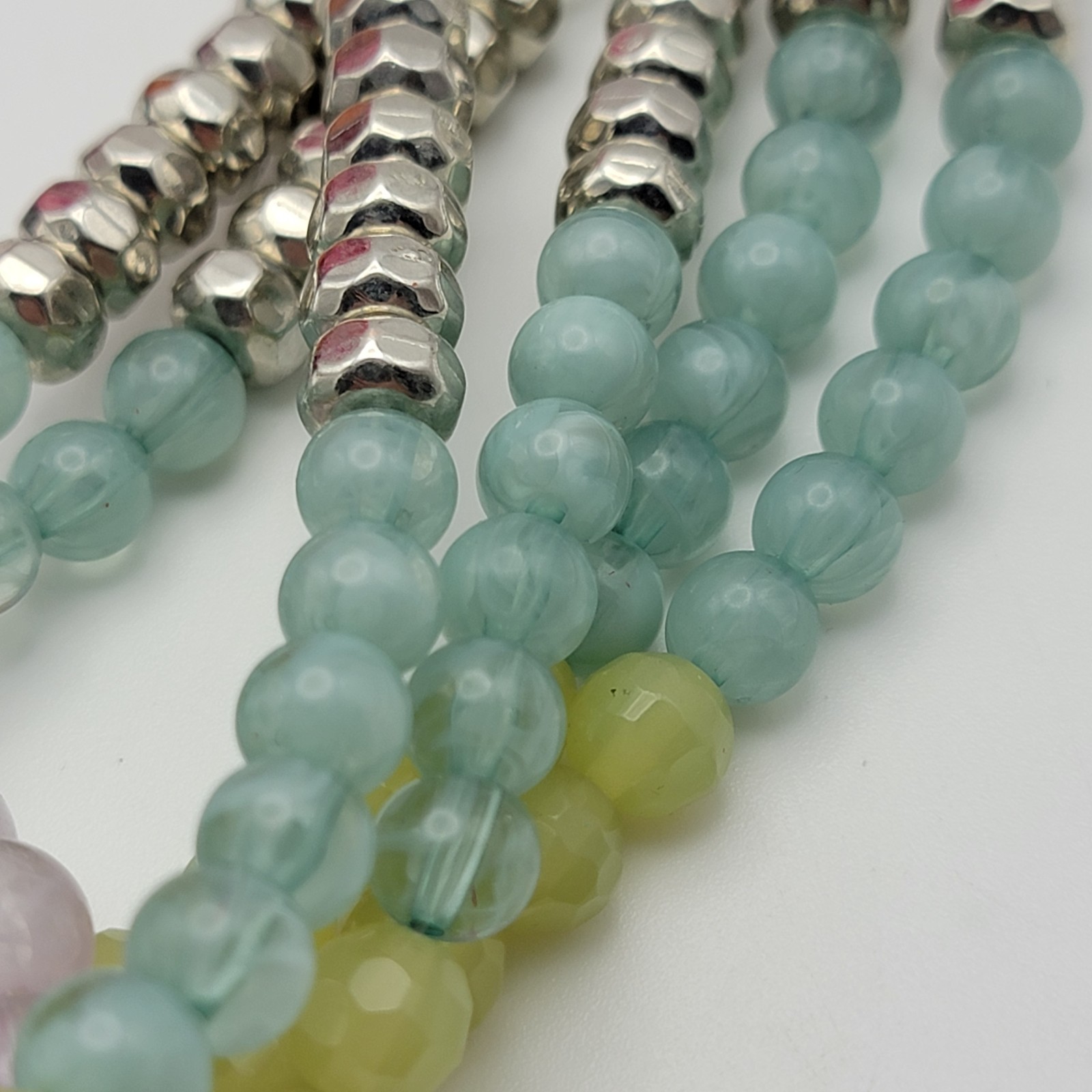 Lydell NYC Multicolor Multi Strand Statement Beaded Layered Necklace 21″ Adj.