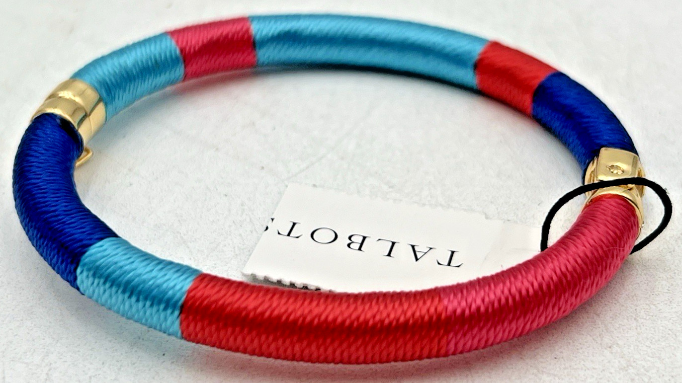 TALBOTS WRAPPED LINKS NECKLACE, BANGLE BRACELET & PIERCED HOOP EARRINGS NWT