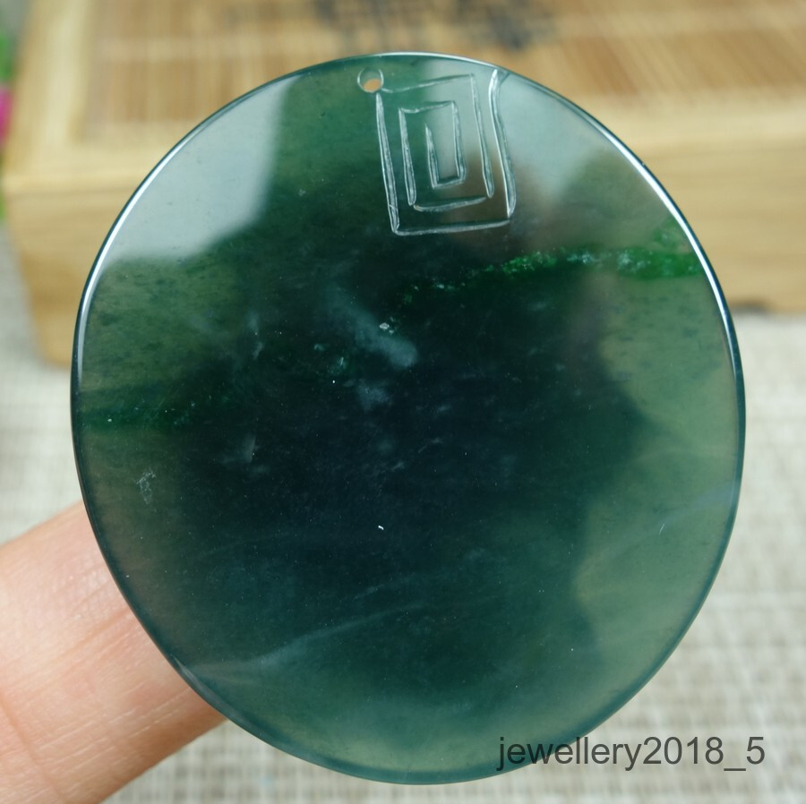 Certified Icy Green Burma 100% Natural A jadeite jade Pendant~Tiger 虎头