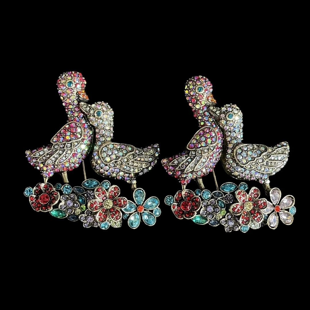 1pc Vintage Women Men Luxury Crystal Brooch Rhinestone Baroque Pin Accessories