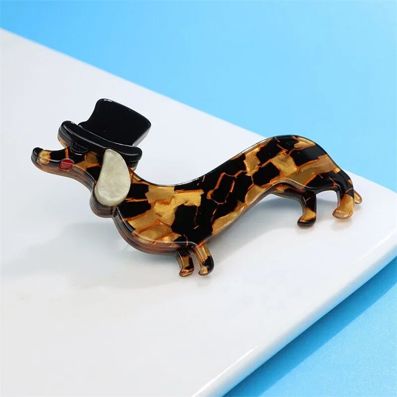 New Acrylic Dog Brooch Cute Cartoon Animal Pin Fashion Women Jewelry Accessories