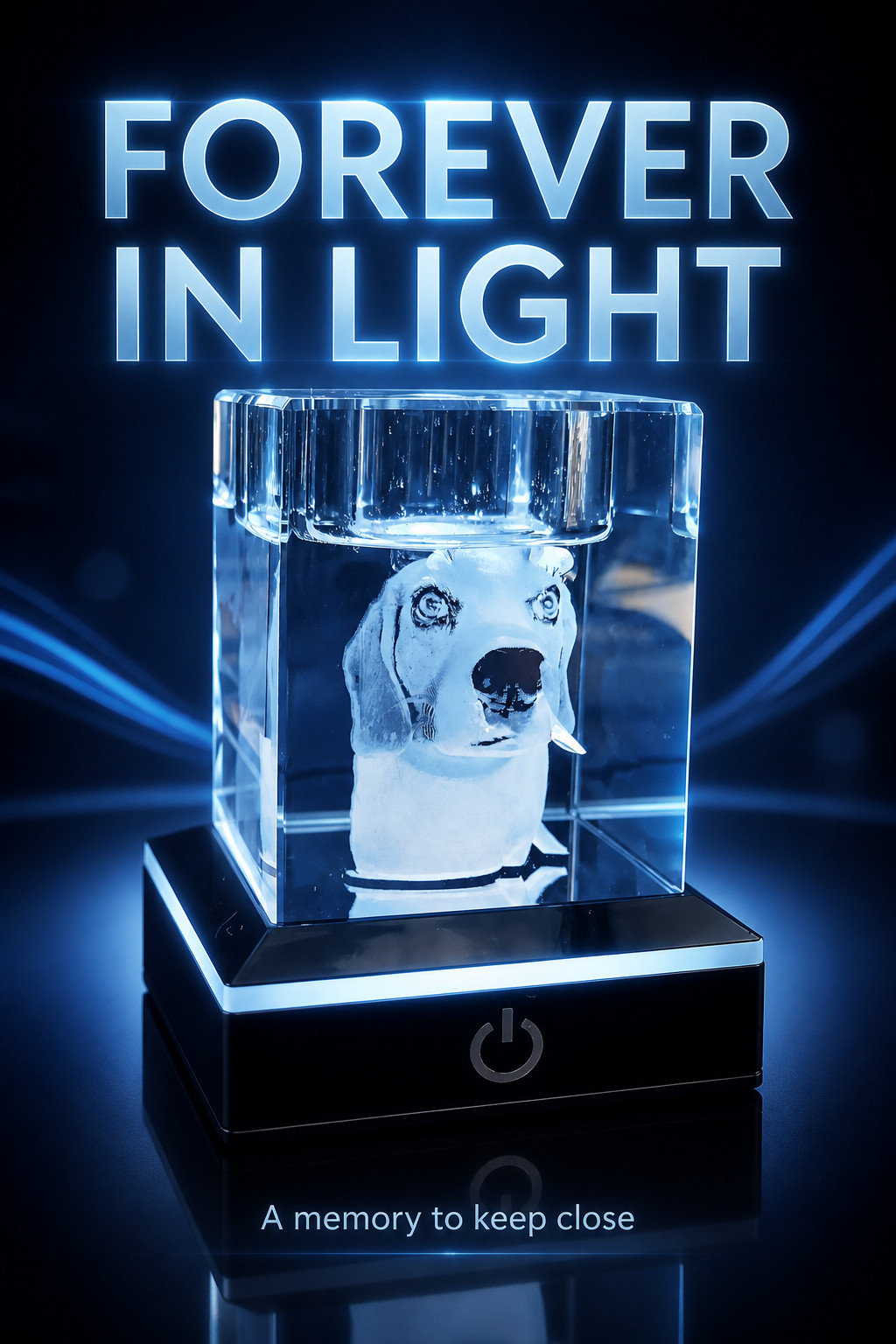 personalized 3D engraved with your photo comes with LED light base