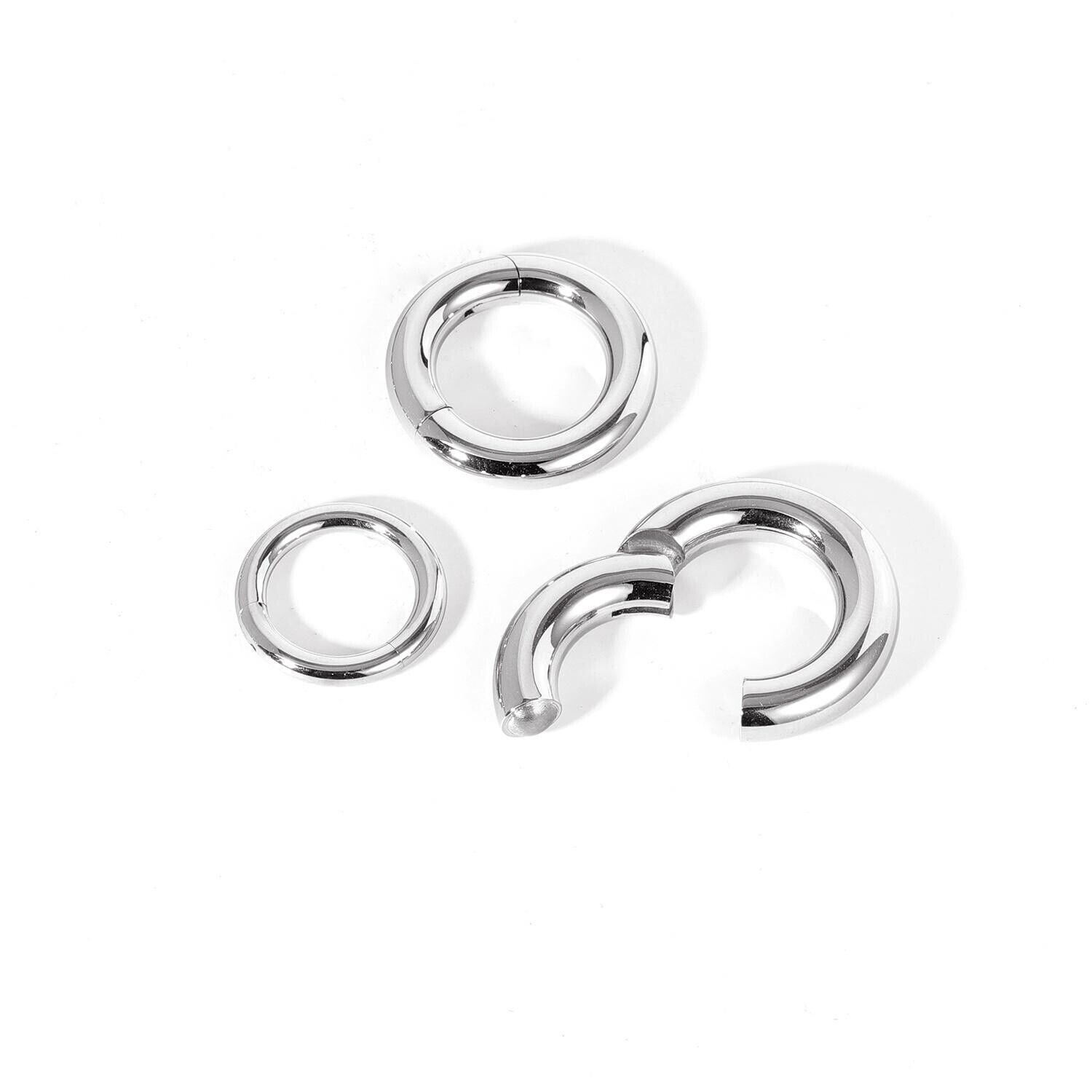 1 Pc Surgical Steel Punk Large Gauge Earrings Nose Septum Ring Piercing Jewelry