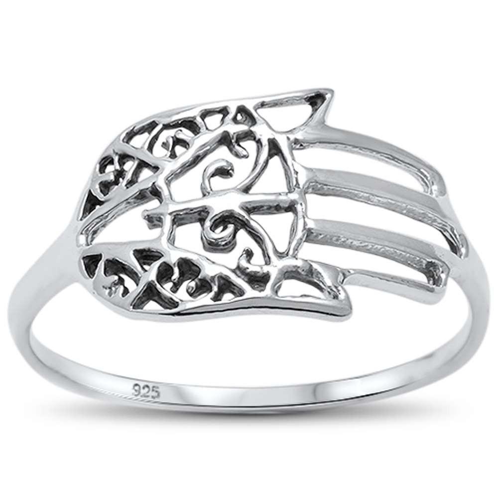 Kabbalah Hand of God .925 Sterling Silver Ring