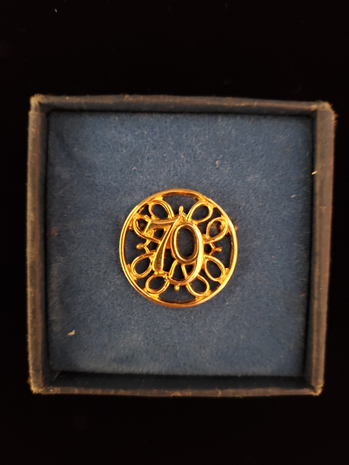 New Old Stock Vintage Avon Gold Tone 79 Pin In Original Box Gift Adult Unisex