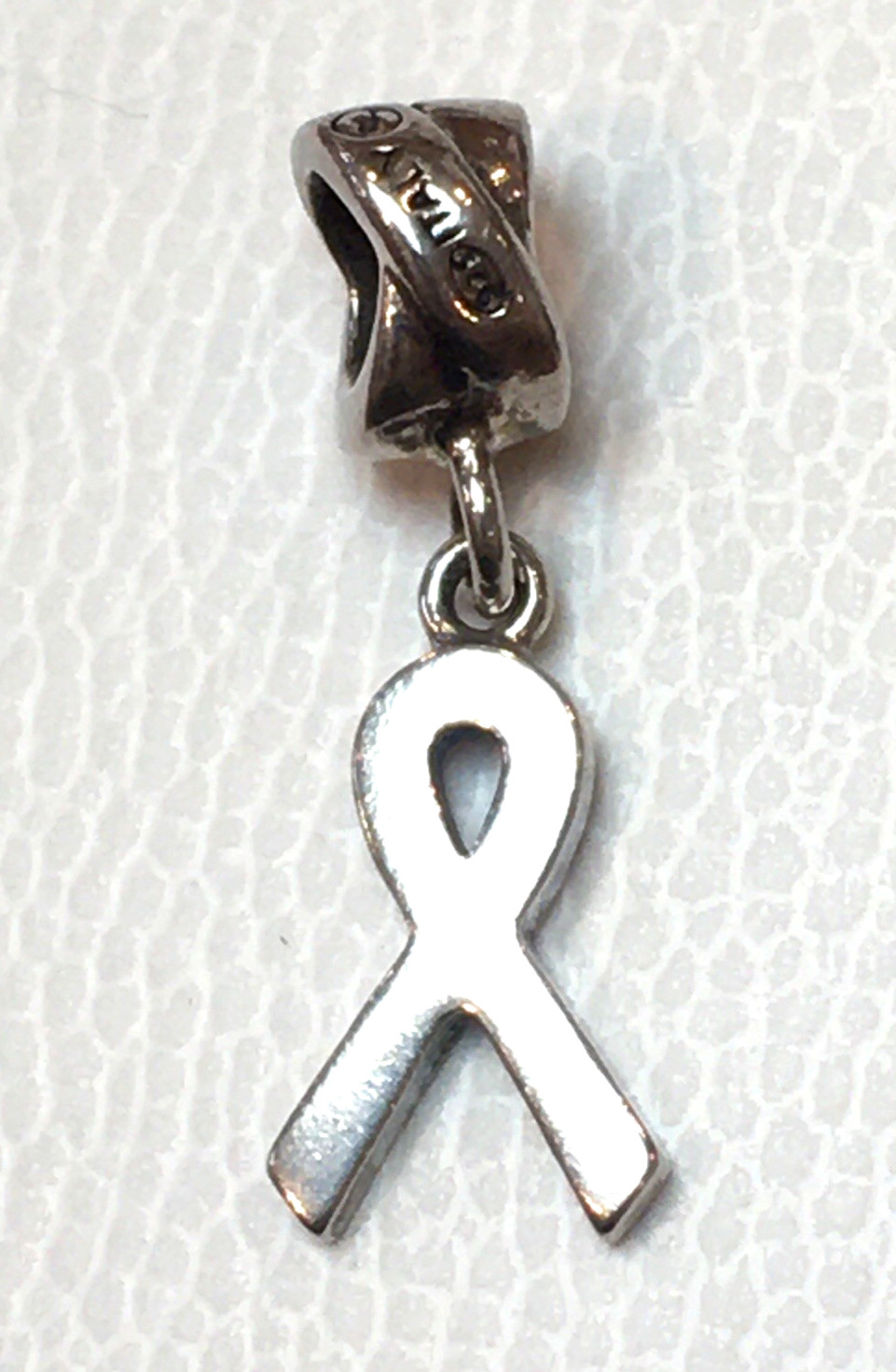 KAY JEWELERS Charmed Memories Pink Swarovski Crystal Breast Cancer Ribbon Charm