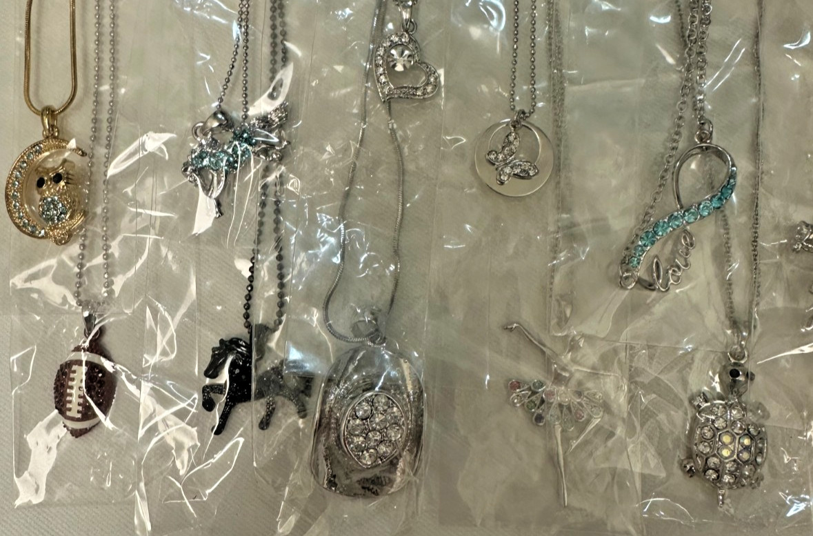 New 20pcs Lot Crystal Charm Pendant Necklaces Jewelry #246 Top Quality