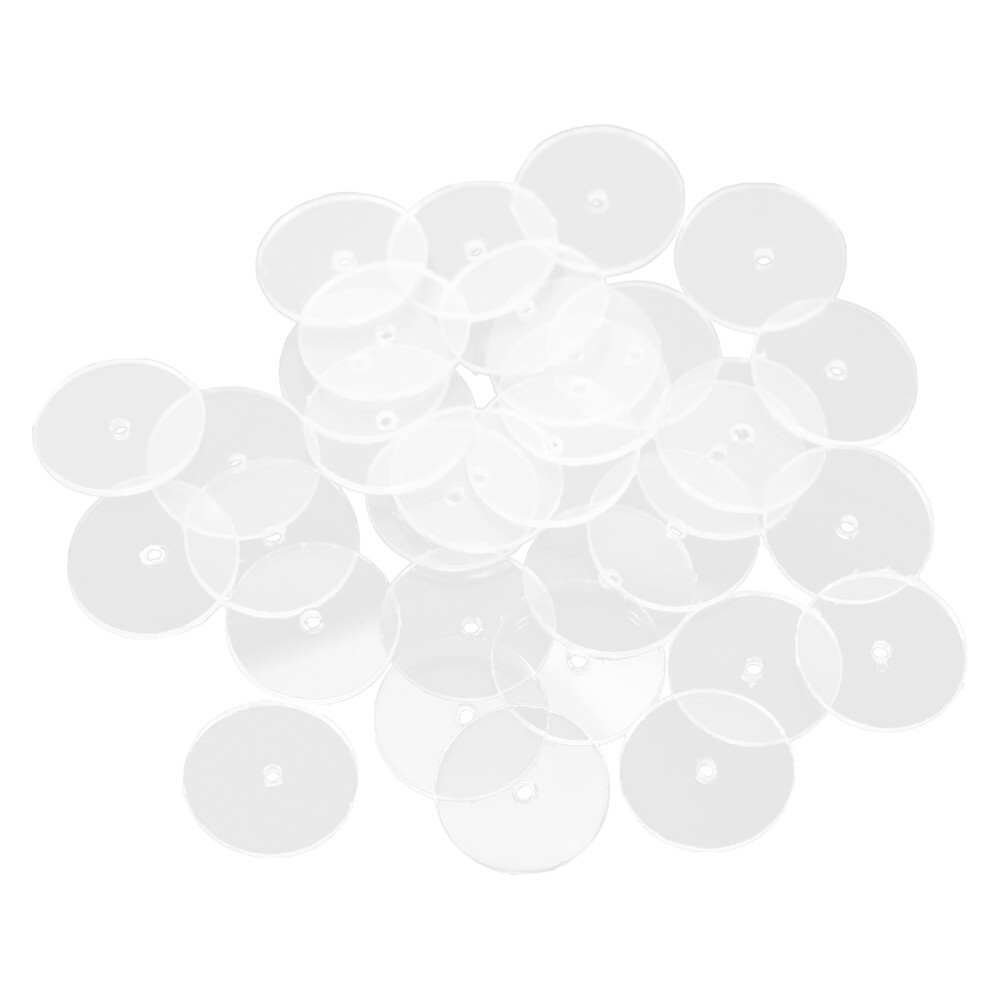 50pcs Clear Disc Pads Plastic Discs For Earring Earring Backs For Droopy Ears
