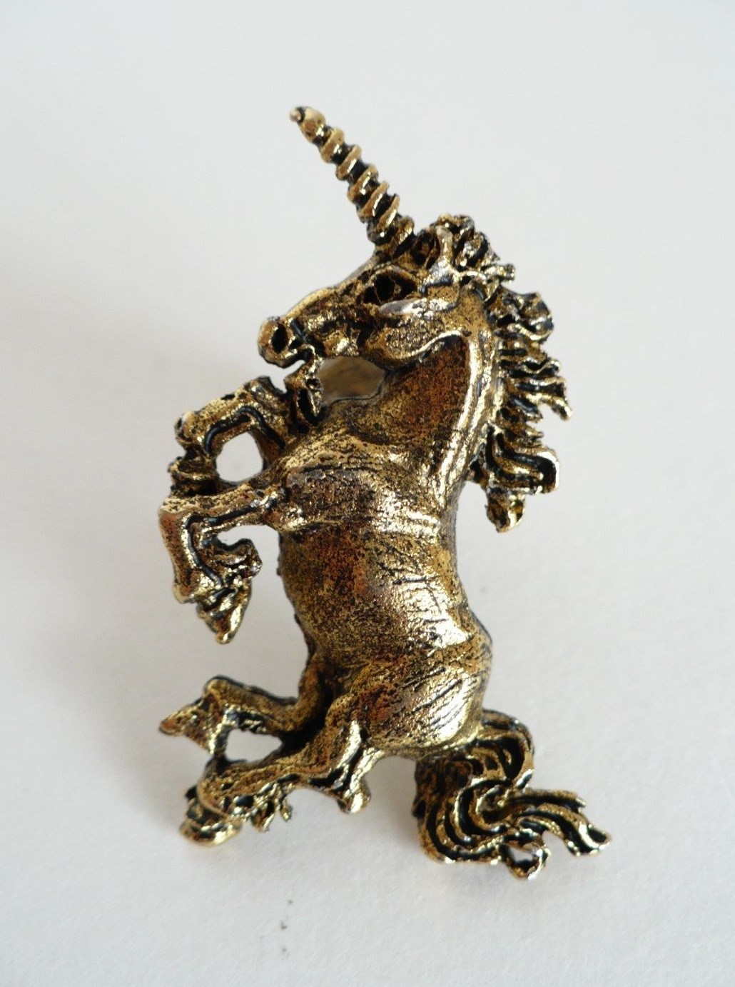 Vintage O’Hare Unicorn Mythical Fantasy Metal Bronze Tone Pin. Approx. 1.5″ Wide