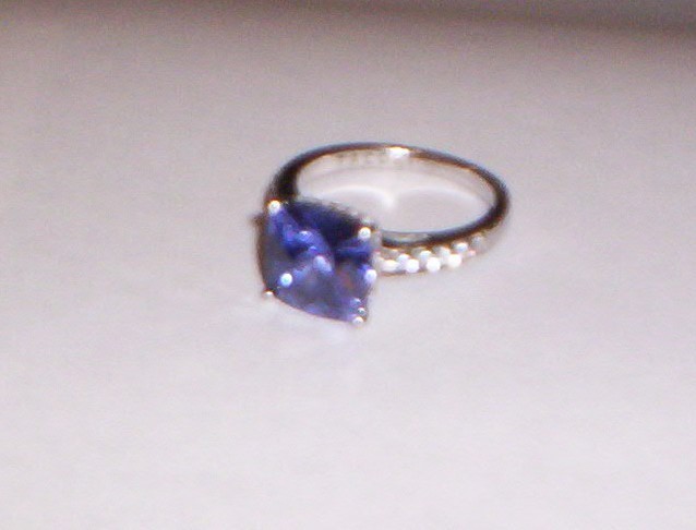 Amethyst Tacori Ring 925 Silver Cushion Cut size?