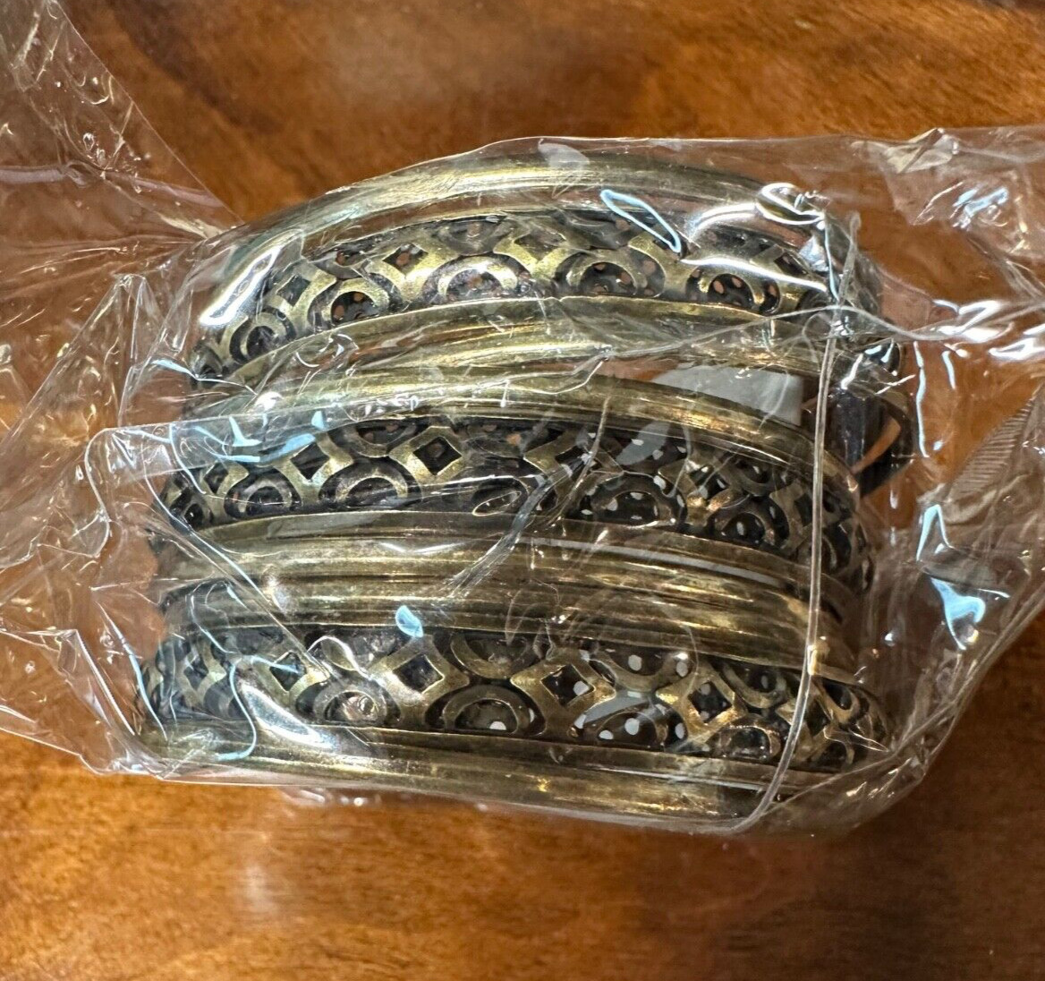 Women’s Jewelry Bundle of Gold Tone Bangle Bracelets by Antika Collection