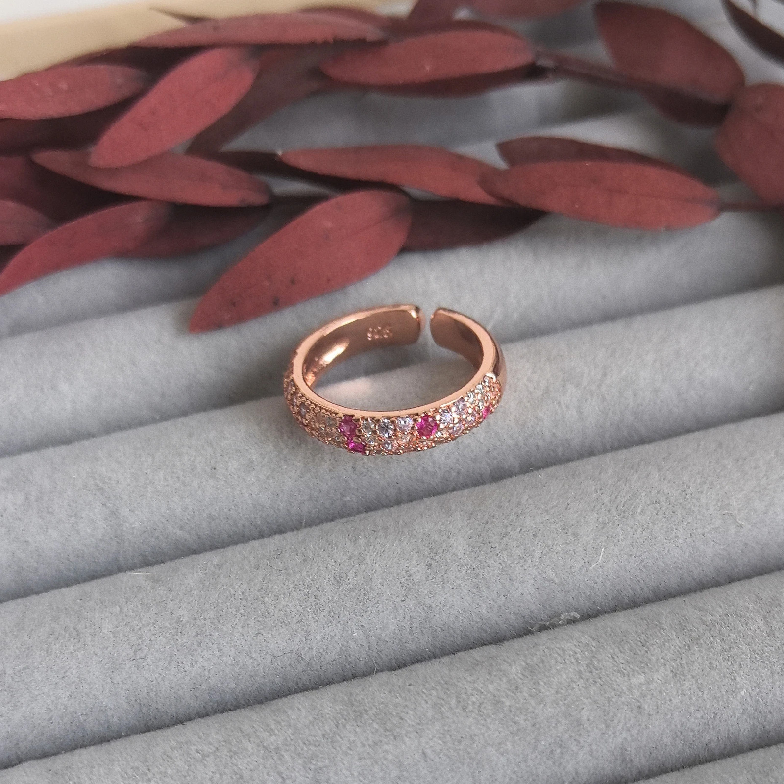 Sterling Silver Ring Open Heart Stackable Wedding Adjustable Unisex Jewelry