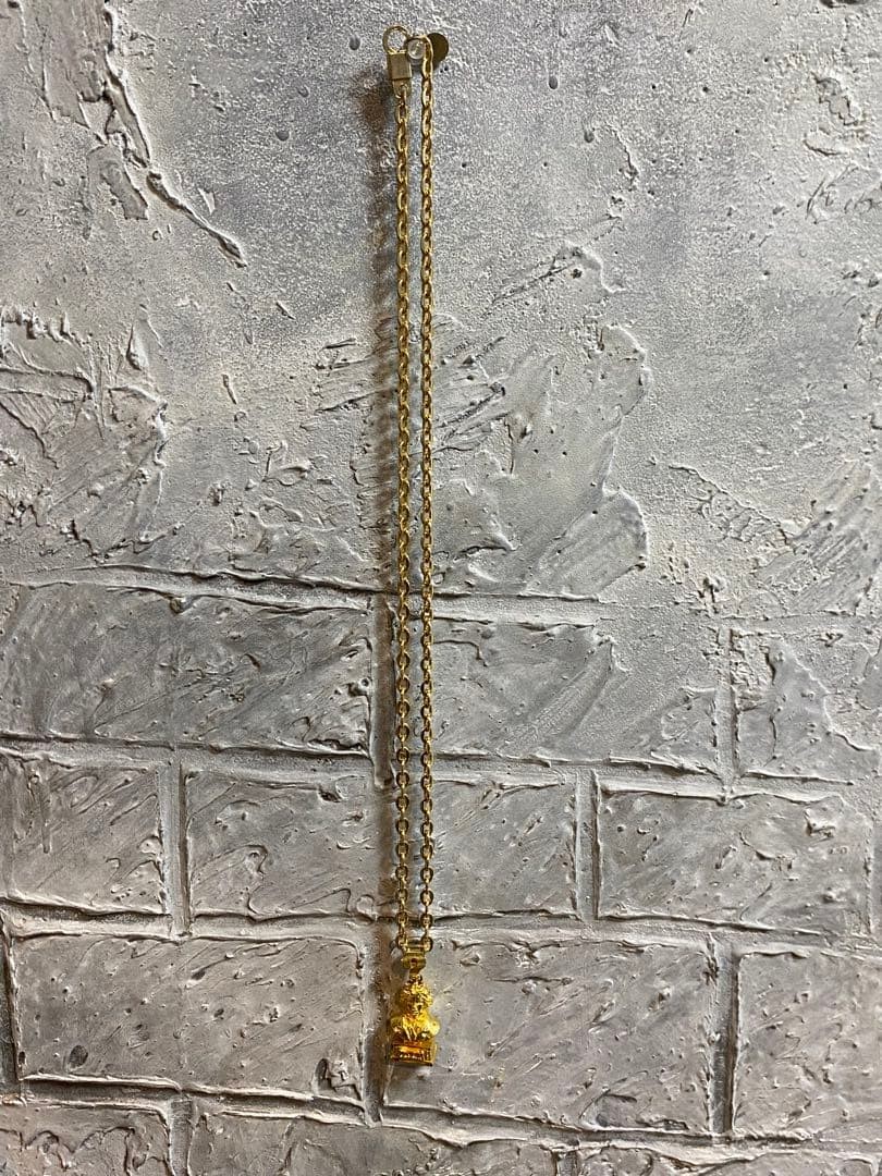 Ambush Beethoven Necklace Gold with Pouch 75〜80cm Used Japan
