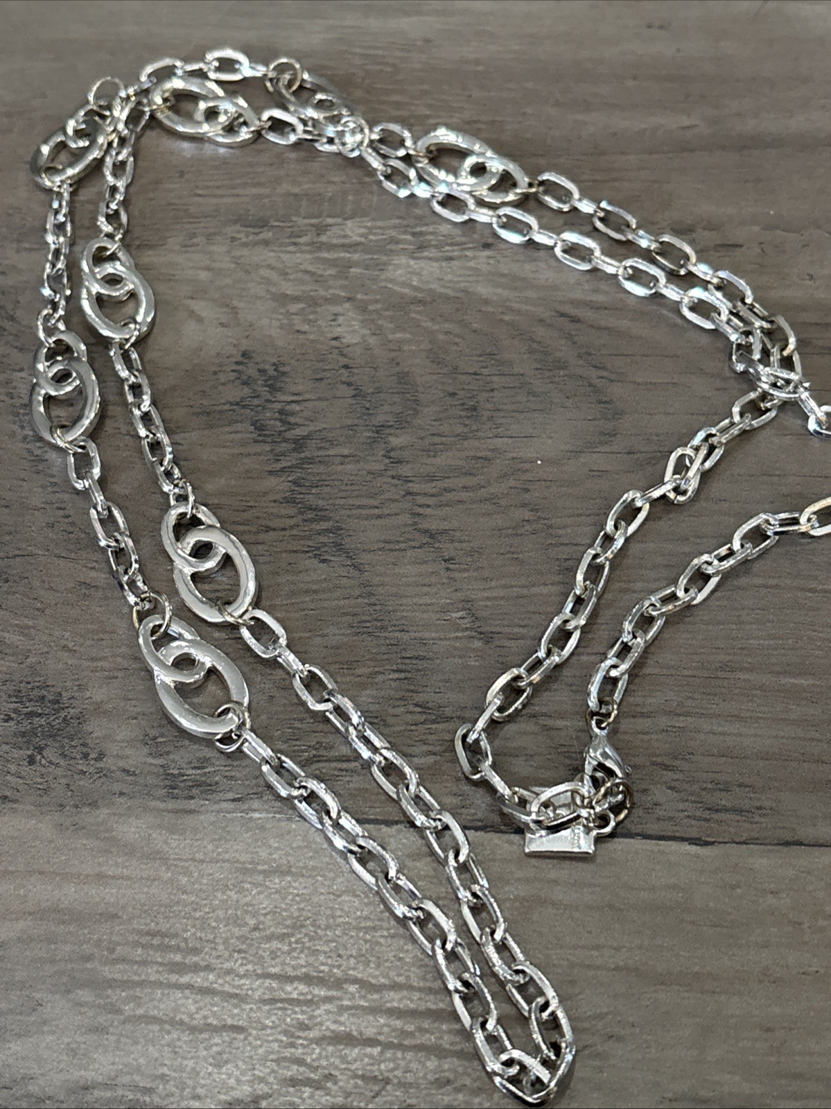 Anne Klein Long Silver Tone Chain #208