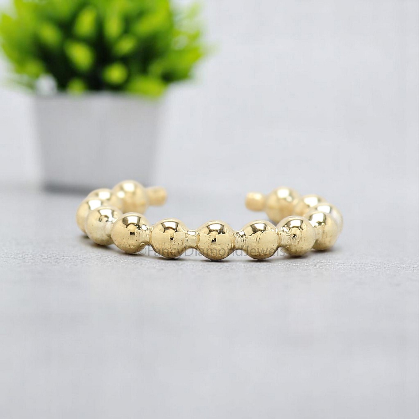Dainty Single Band Smooth Silver Conch Ear Cuff Earring minimalist-style earring