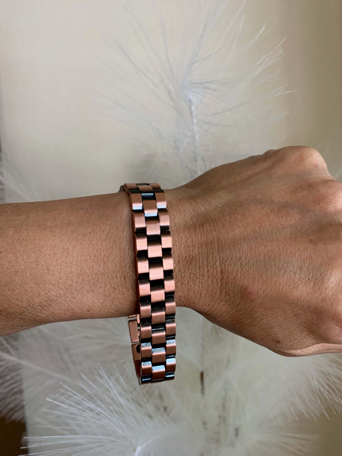 Nice Solid Copper Magnetic Bracelet Men Arthritis Pain Relief Jewelry Energy