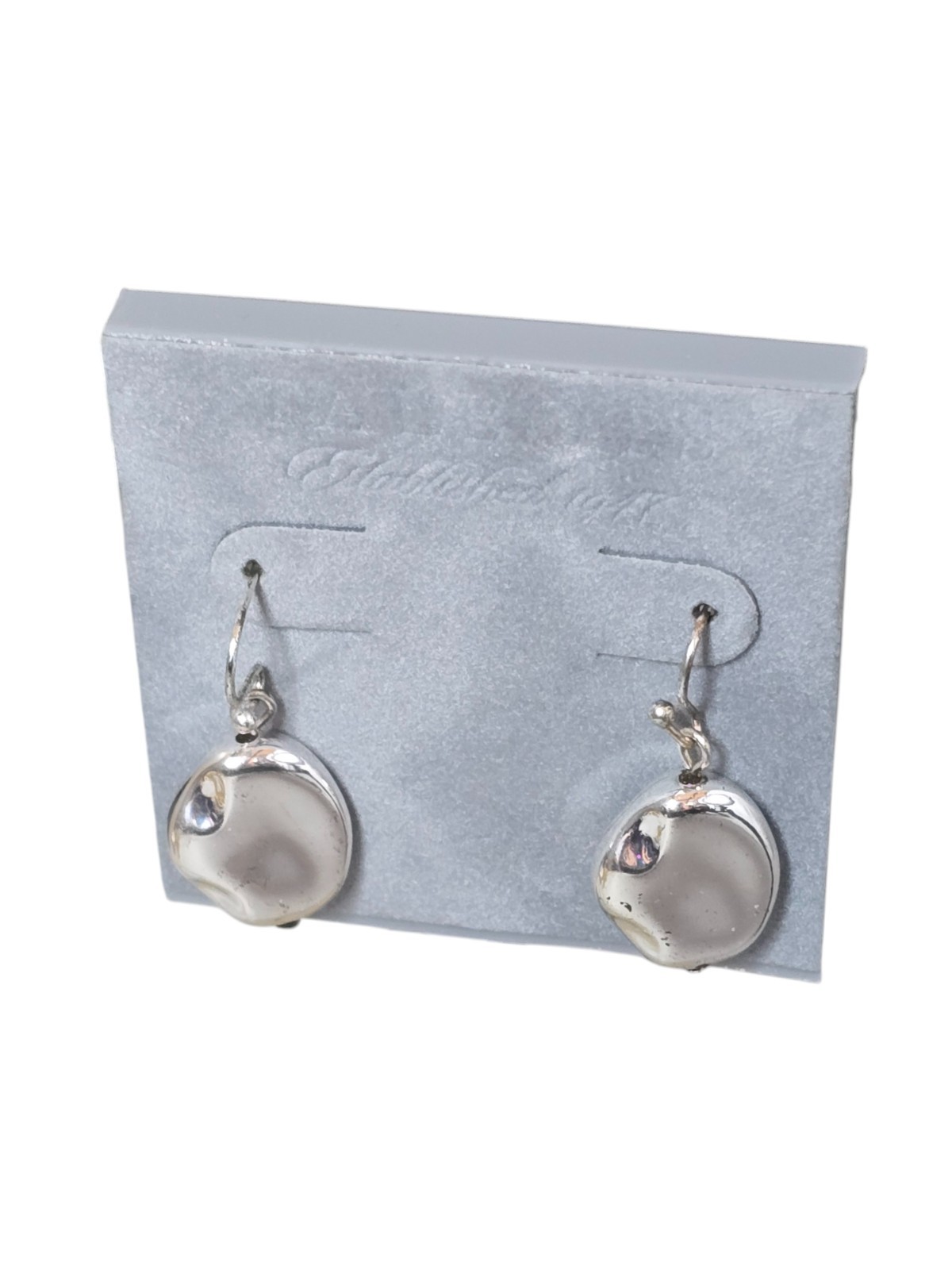 Talbots Women’s Silver Plated Nugget Hook Earrings NWT MSRP $29.50