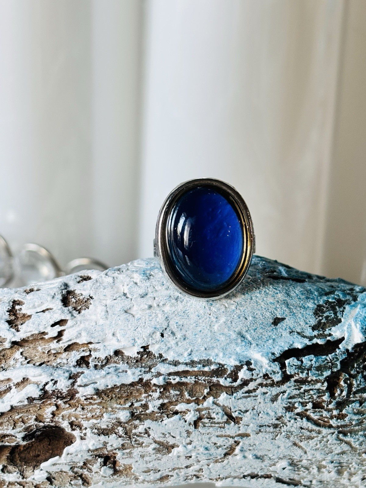 Adjustable Oval Mood Ring Multi Color Ring Anillo De Humor Fashion Jewelry