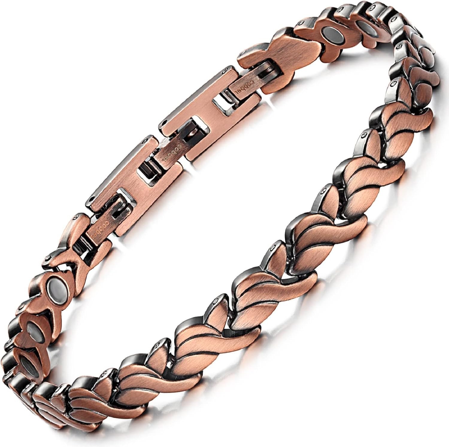 Magnetic Copper Bracelets for Women – 99.99% Pure Solid Copper Bangle with 3 …