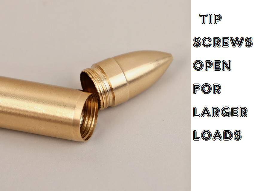 SECRET BULLET UNSCREWS FOR ASHES POWDER Pendant 925 Sterling Silver 20″ Necklace