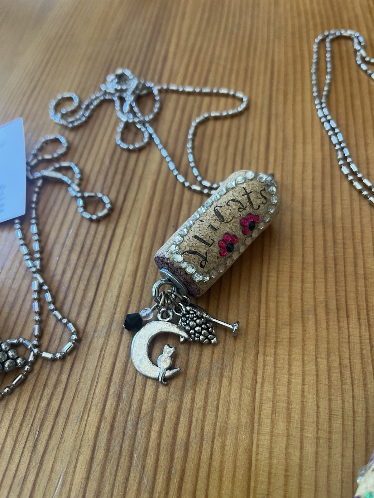 Handcraft Wine Cork Necklace Jewelry Lot of 4