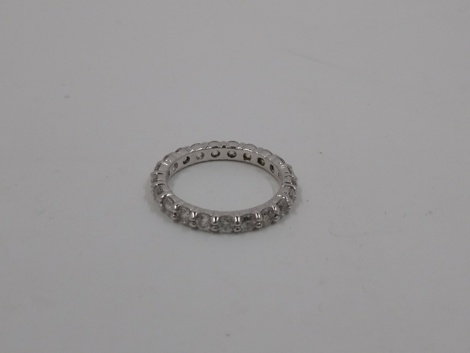 Diamonique 100-Facet Cubic Zirconia Eternity Band Sterling Silver