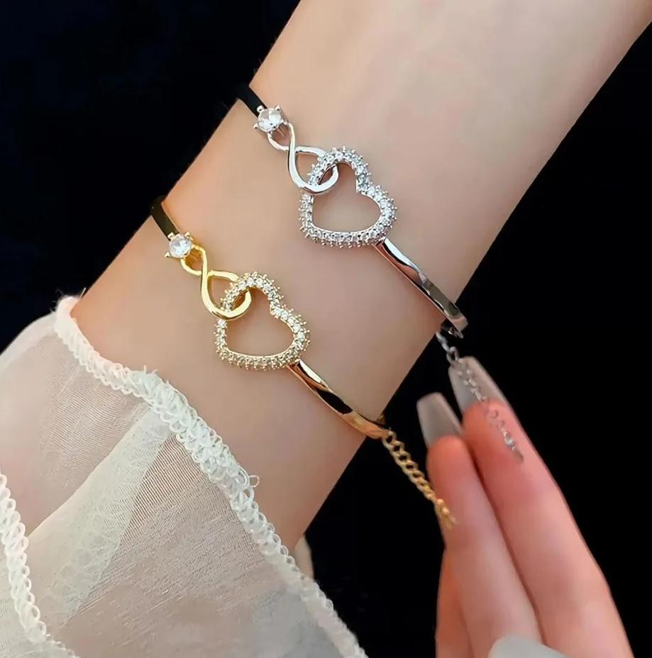 To My Daughter – Infinity Heart Bracelet – Forever Linked Together