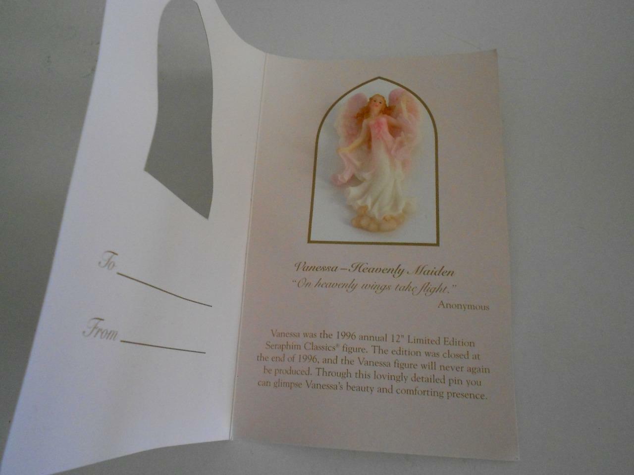 Seraphim Classics Angel Pin Roman Inc 1996 Vanessa Heavenly Maiden NEW OLD STOCK