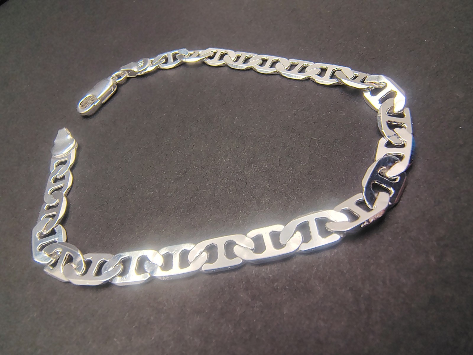 24″ Mariner Anchor Link Silver Filled Chain Necklace / 8″ Bracelet 925 Stamped