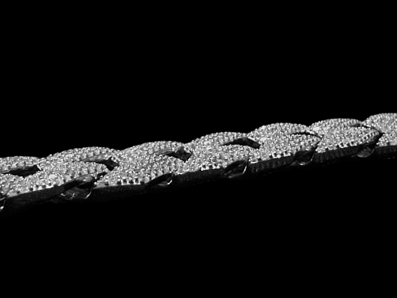 14mm Cuban Miami Prong 925 Sterling Silver Bracelet 15ct Lab Sim VVS Diamond 43g